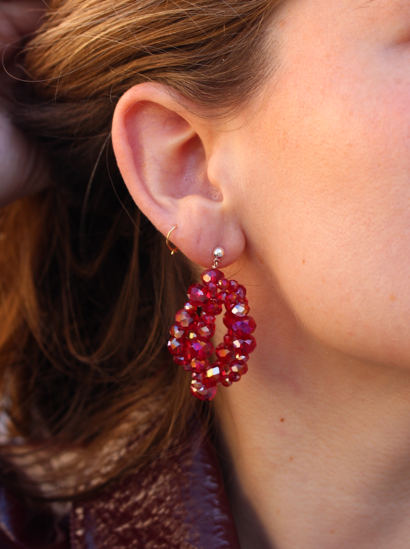Cherry Knot Earrings